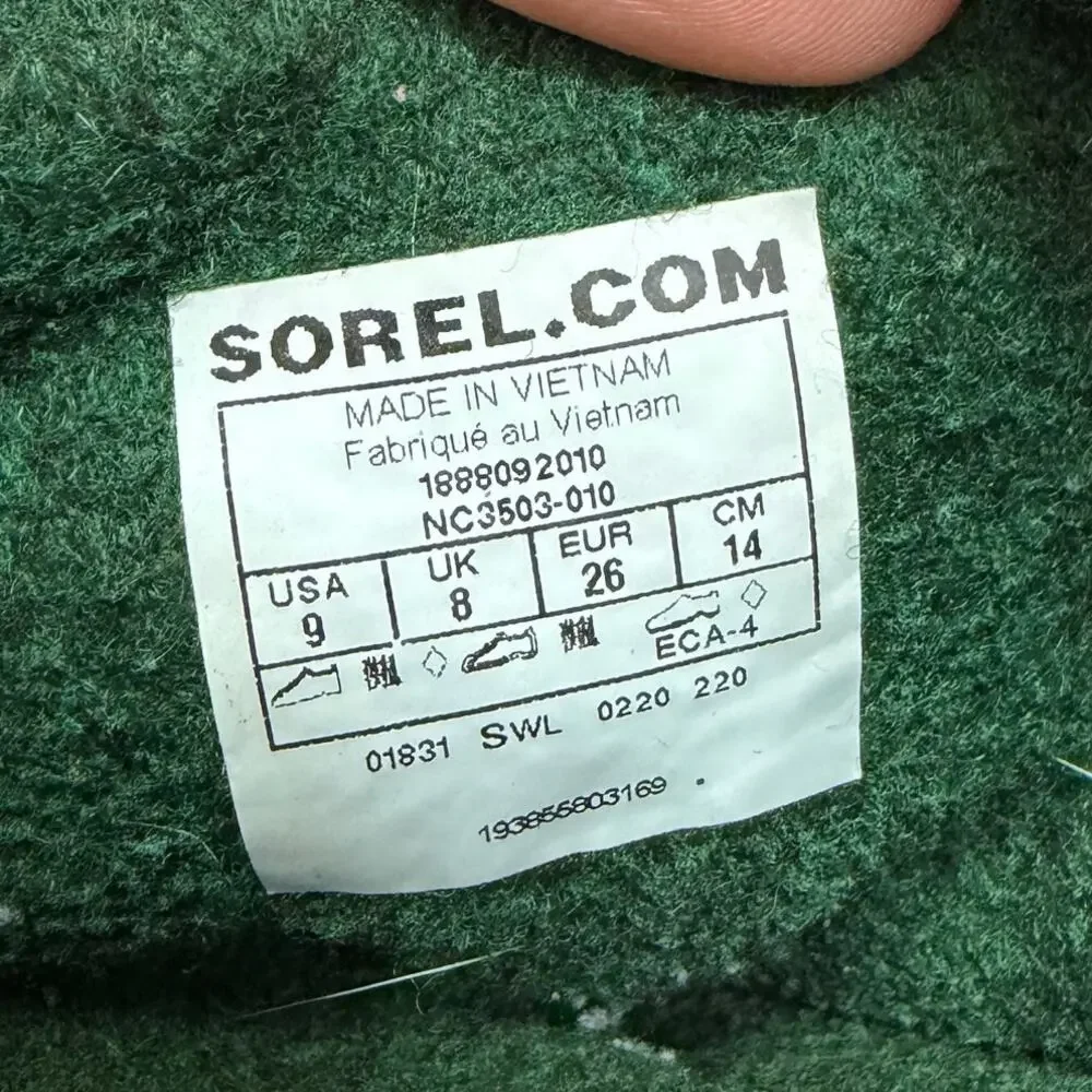 Sorel Kids Black Flurry Snow Boot Toddler Girls 9